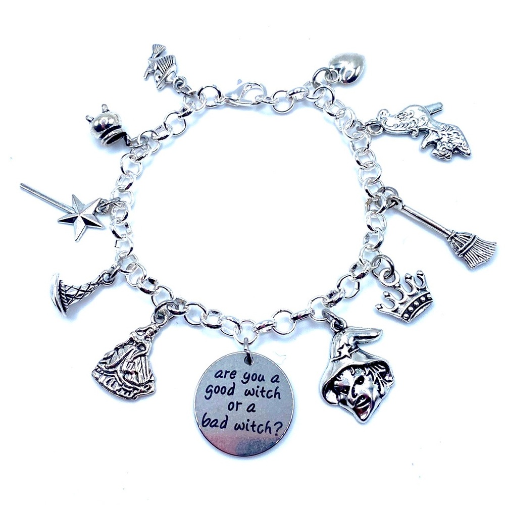 Are You A Good Witch Or A Bad Witch Charm Bracelet Halloween